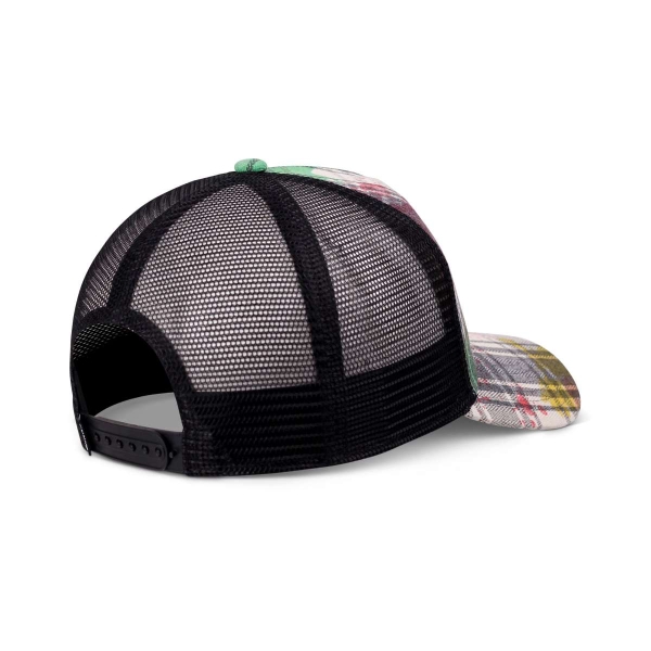 trucker cap dirty check multi