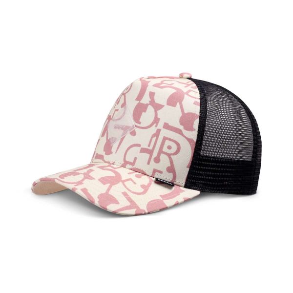 trucker cap simple aztec beige/old rose