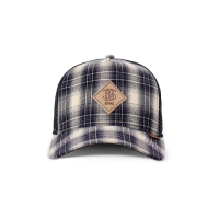 trucker cap denim wishy check/indigo