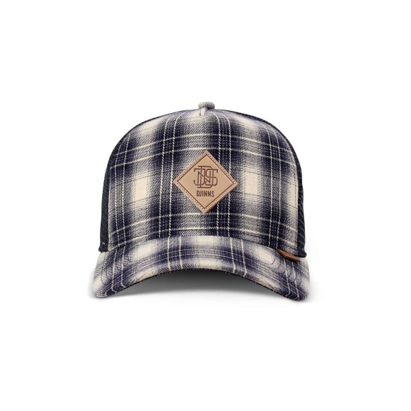 trucker cap denim wishy check/indigo