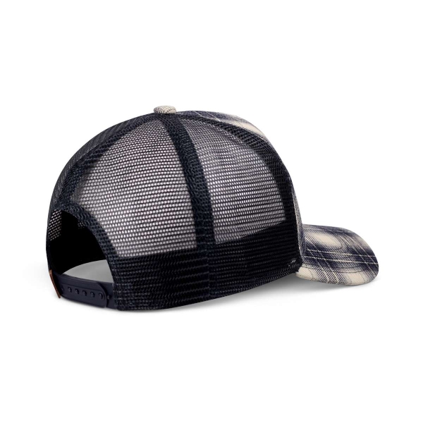 trucker cap denim wishy check/indigo