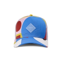 trucker cap geometric bright
