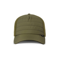 trucker cap puffy nilon olive