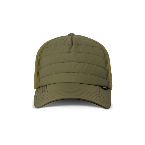 trucker cap puffy nilon olive