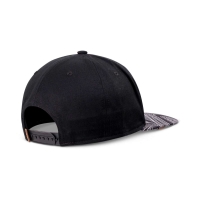 6-panel snapback ma pattern rev black