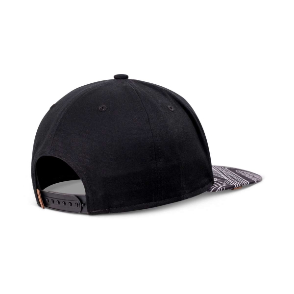 6-panel snapback ma pattern rev black