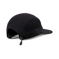 5-panel soft flat cap summer knit black
