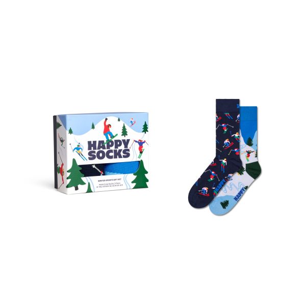 2-pack winter sports socks gift box
