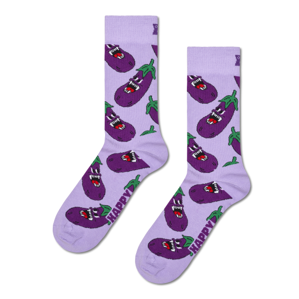 angry eggplant socks