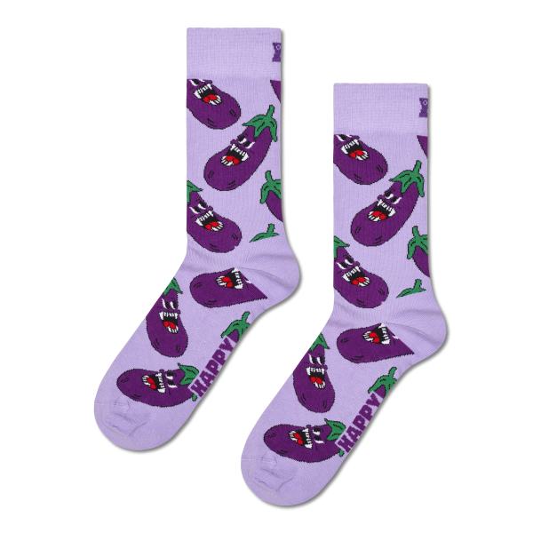 angry eggplant socks