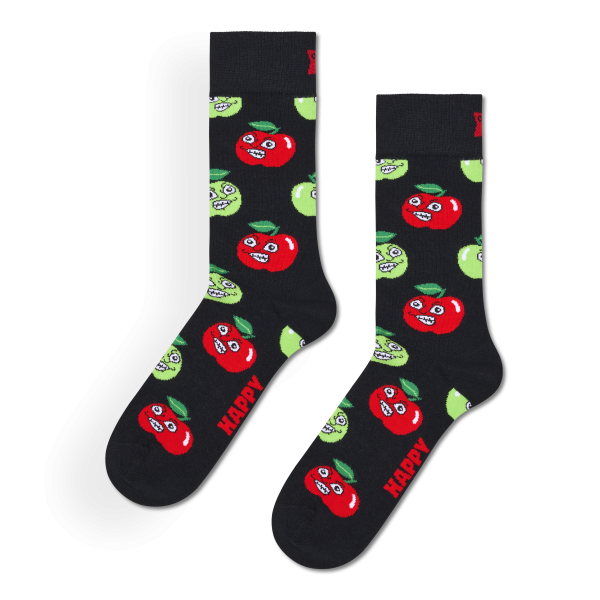 angry apple socks