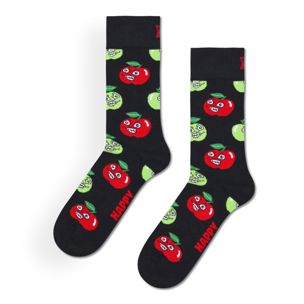 angry apple socks