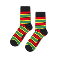 multi stripe short crew socks