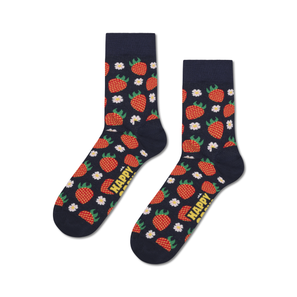 strawberry short crew socks