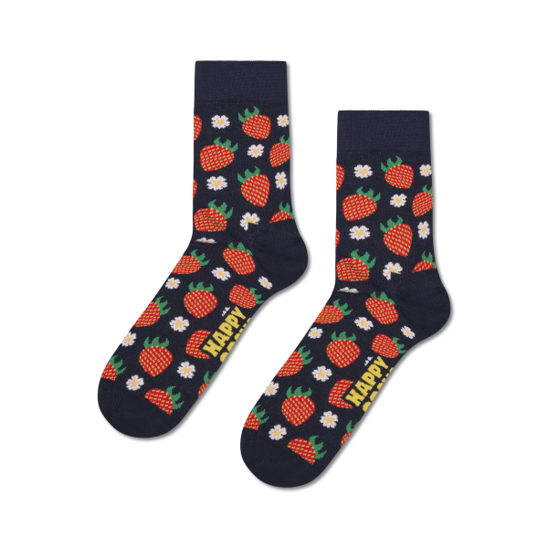 strawberry short crew socks