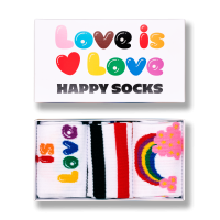 3-pack pride sneaker socks gift box