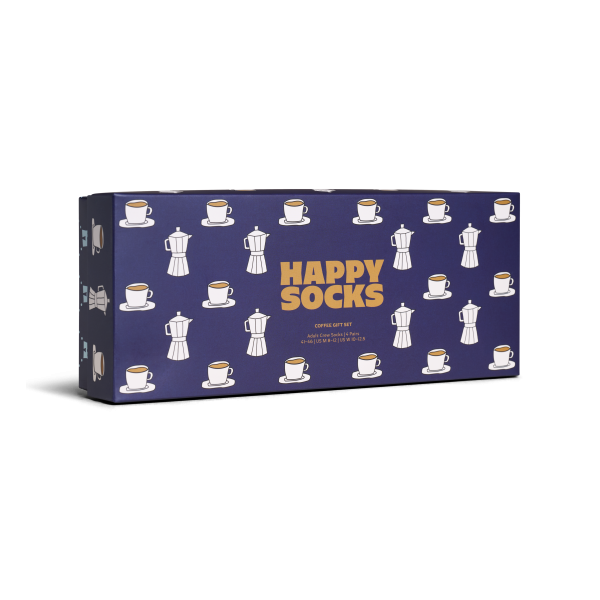 4-pack coffee socks gift box