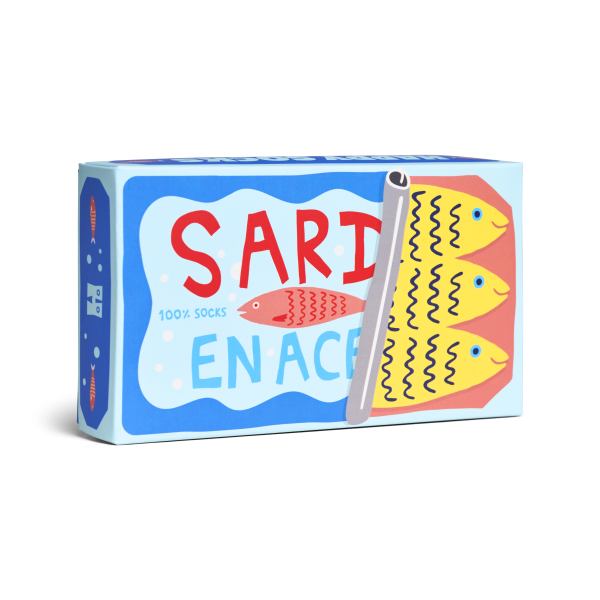2-pack sardines socks gift box