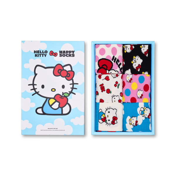 6-Pack Hello Kitty Socks Gift Box