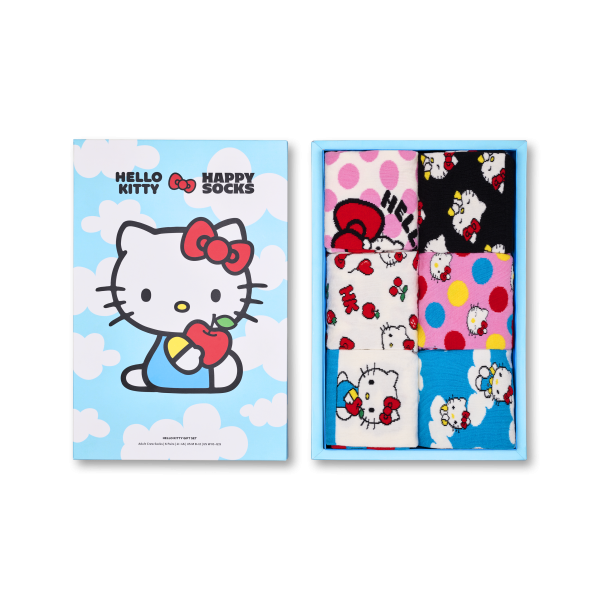 6-Pack Hello Kitty Socks Gift Box