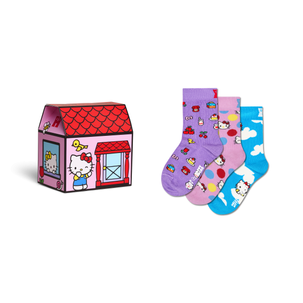 Kids 3-Pack Hello Kitty Socks Gift Box