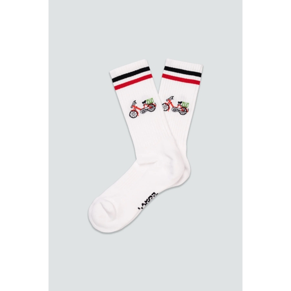red maxi tennis socks