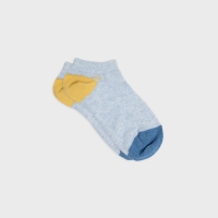 mottled sky blue plein low socks