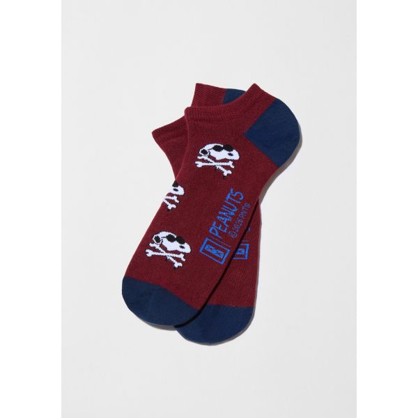 BeSnoopy skull ankle socks