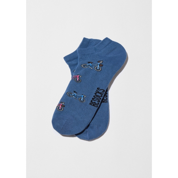 BeBicycle blue ankle socks