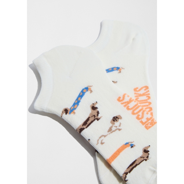 BePets off white ankle socks