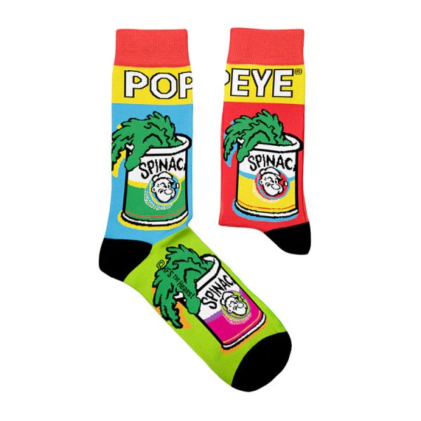 popeye spinach can socks