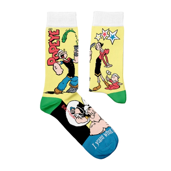 popeye I yam what I yam socks