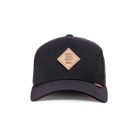 trucker cap plainlace black