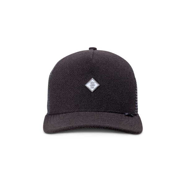 trucker cap fine piqué black