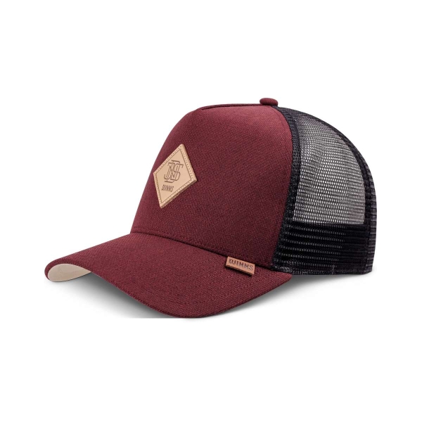 trucker cap plainlace wine