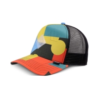 trucker cap geometric dark