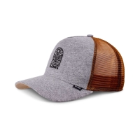 trucker cap leaf sun grey