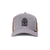 trucker cap leaf sun grey