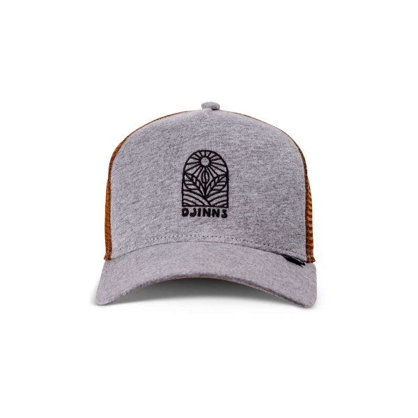 trucker cap leaf sun grey