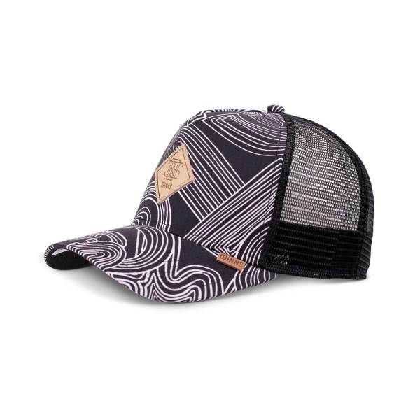 trucker cap ma pattern black