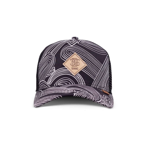 trucker cap ma pattern black