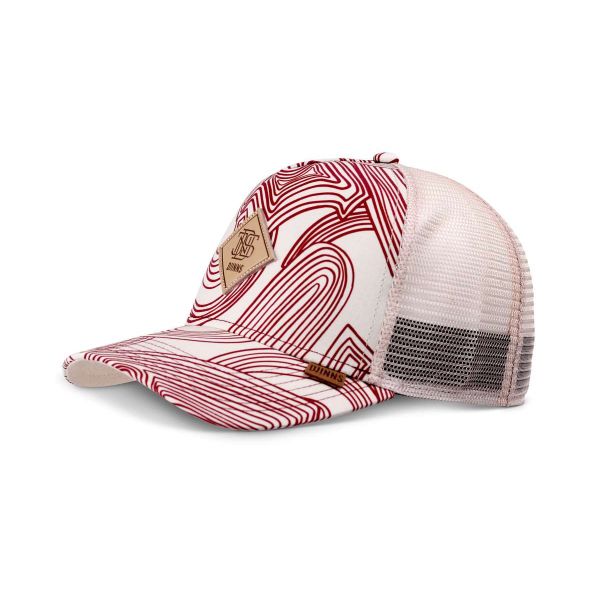 trucker cap ma pattern beige