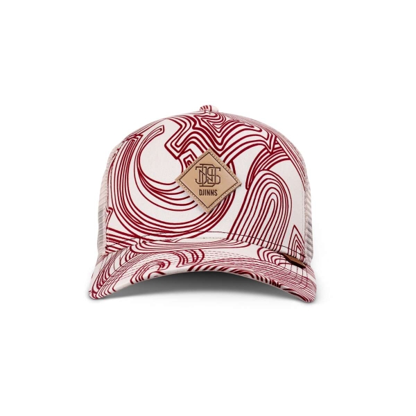 trucker cap ma pattern beige