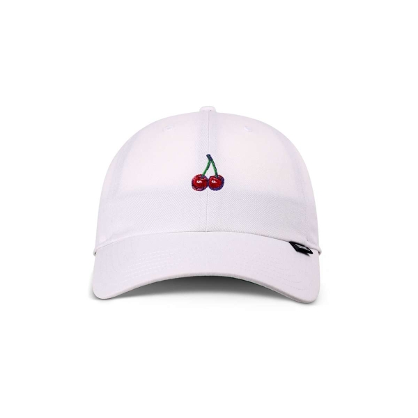 daddy cap cherry white