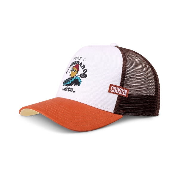 trucker cap easy lemon white/rust/brown