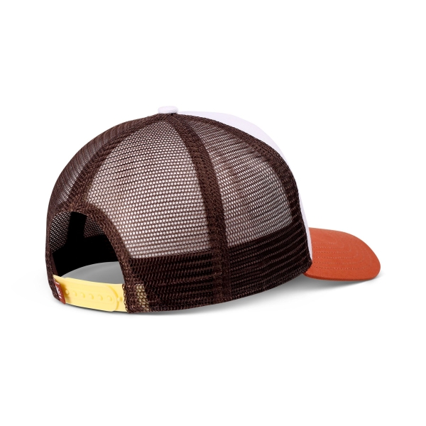 trucker cap easy lemon white/rust/brown