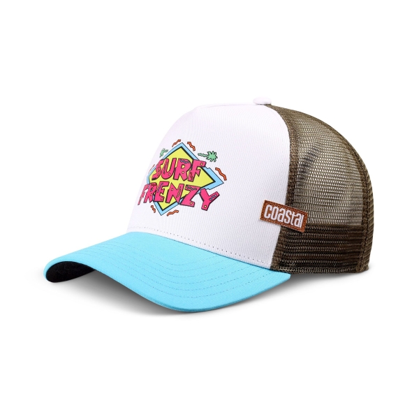trucker cap surf frenzy white/turquoise