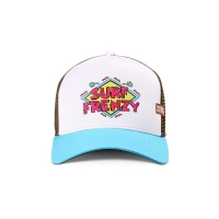 trucker cap surf frenzy white/turquoise