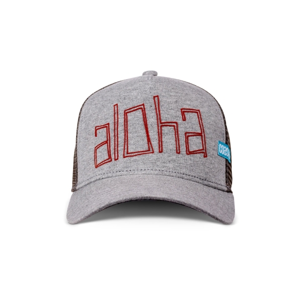 trucker cap aloha jersey grey