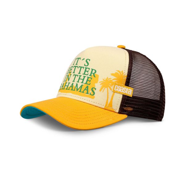 trucker cap bahamas yellow